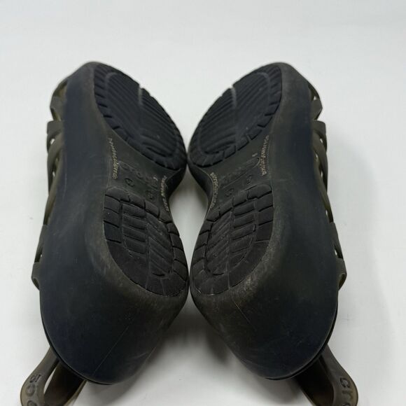 Crocs Adrina III Wedge Sandals Womens 9 Black Open Toe Summer Comfort Casual - Picture 14 of 15